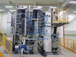 Filtre-presse vertical à tour dans une usine chinoise