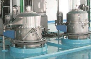Centrifugeuse continue automatique de Chine Toncin de matériaux de traitement de basse consommation de structure verticale