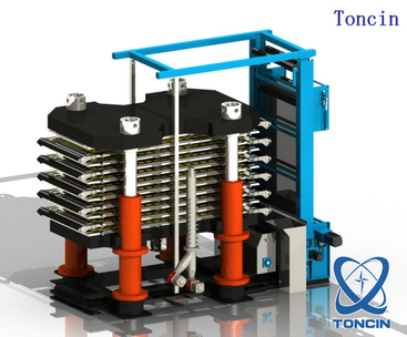 China Toncin Tower Press Filtre pour le traitement de l'or Presse du filtre vertical