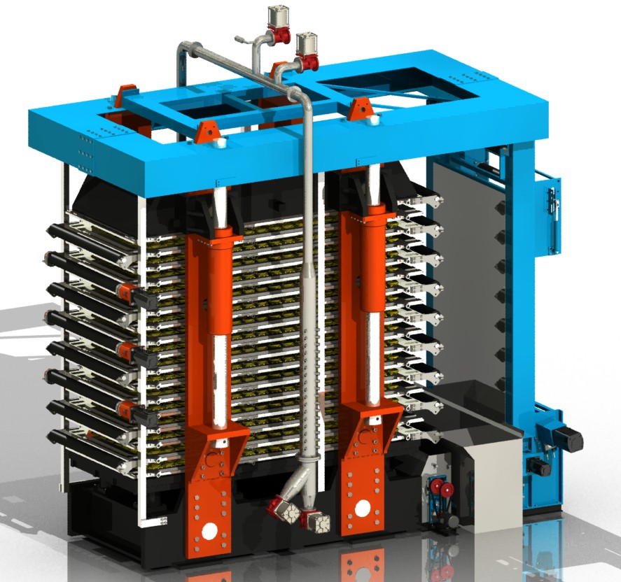 Filtre-presse automatique vertical série Hvpf pour l'exploitation minière