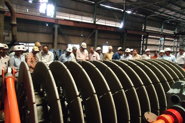Filtre à disque en céramique de l'Inde pour la concentration de minerai de fer de magnétite dans le site de Jindal Saw Bhilwara
