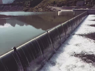 Projet de conservation de l'eau, barrage d'eau de rivière en caoutchouc gonflable à air