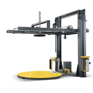 Emballage automatique de palettes de machine d'emballage de palettes extensibles avec feuille supérieure